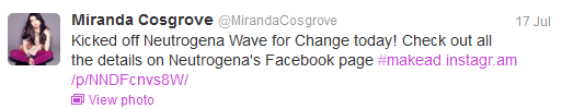 Miranda Cosgrove Tweet Miranda Cosgrove Tweet