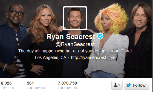 Ryan Seacrest Twitter Header