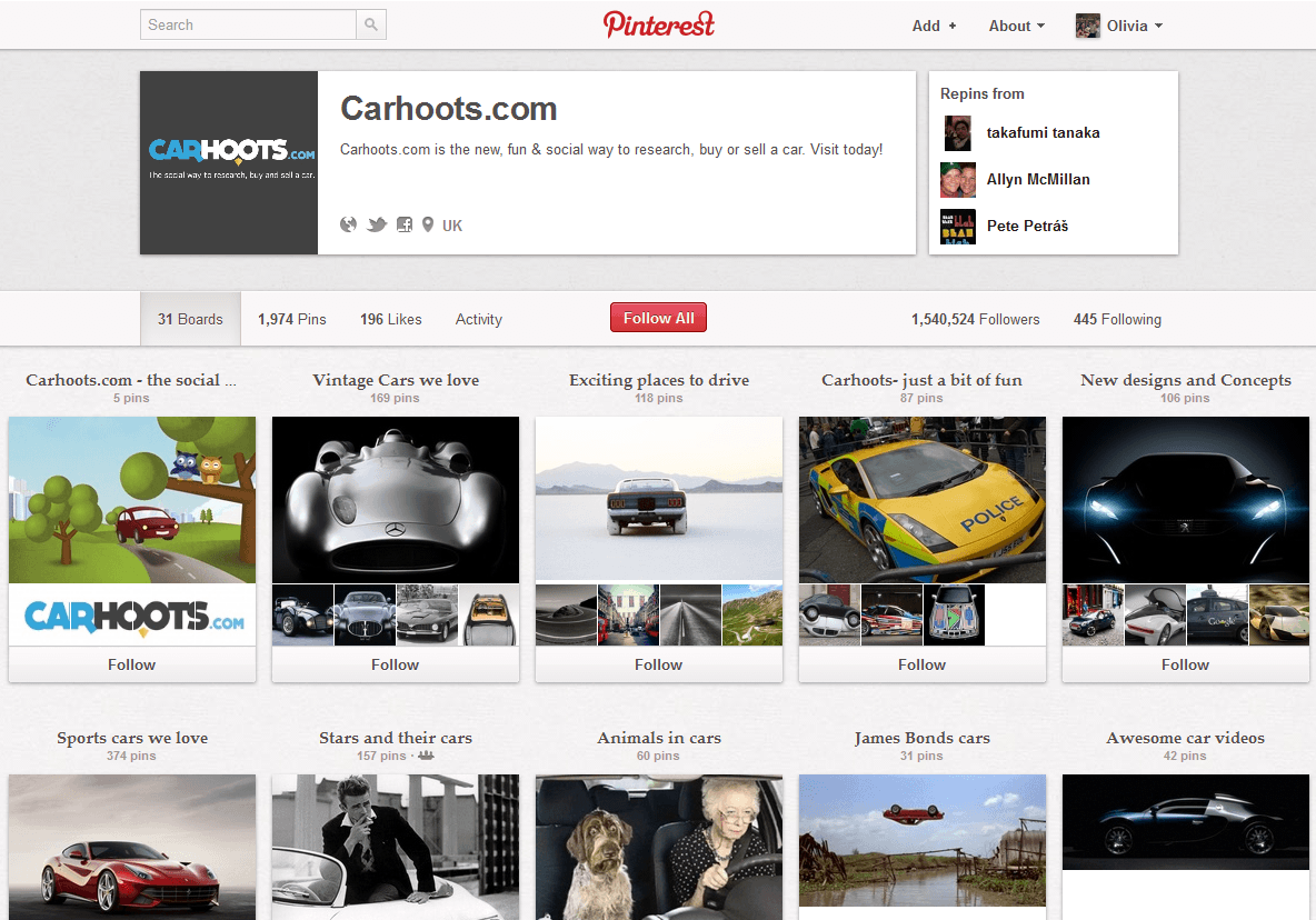 Carhoots.com Pinterest Carhoots.com Pinterest