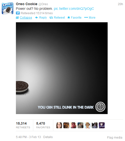 Oreo Tweet Super Bowl Oreo Tweet Super Bowl