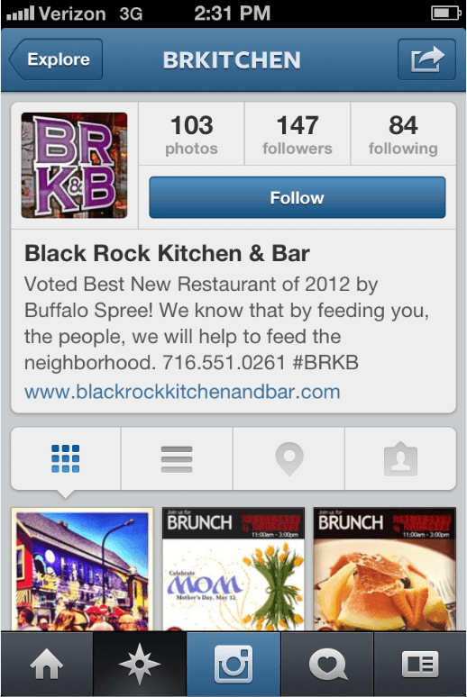 Instagram Black Rock Kitchen and Bar Instagram Black Rock Kitchen and Bar