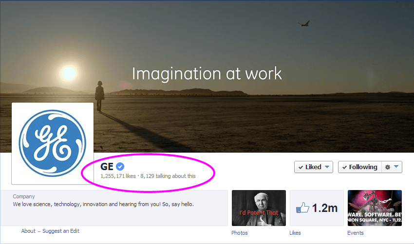 GE Facebook Engagement