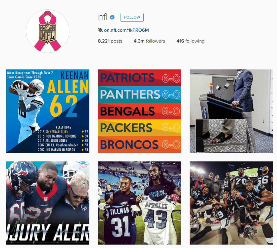 NFL Instagram NFL Instagram