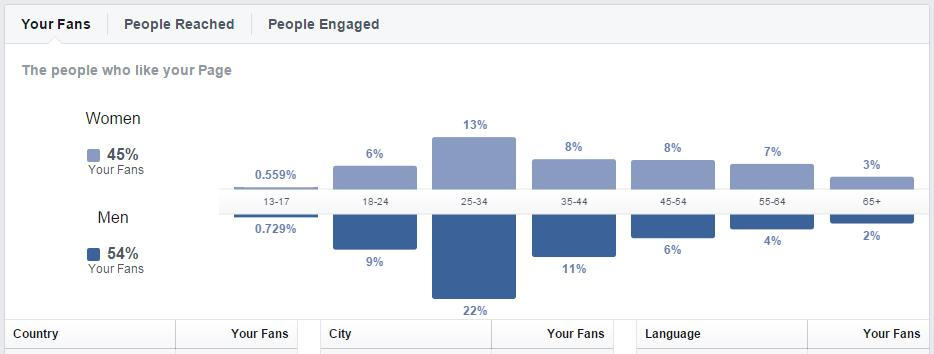 Facebook Insights your Fans