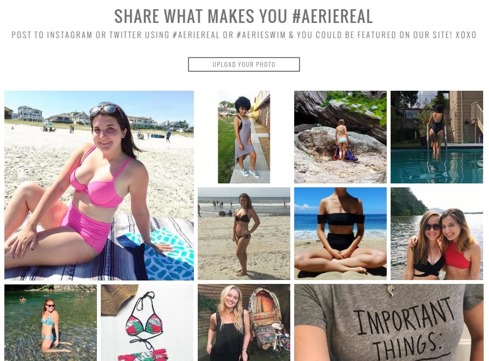 AerieReal Campaign AerieReal User-Generated Content
