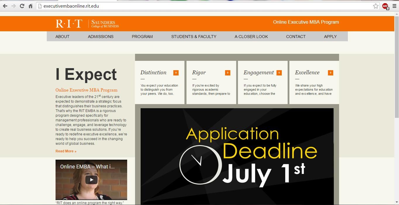 RIT MBA Homepage RIT MBA Homepage