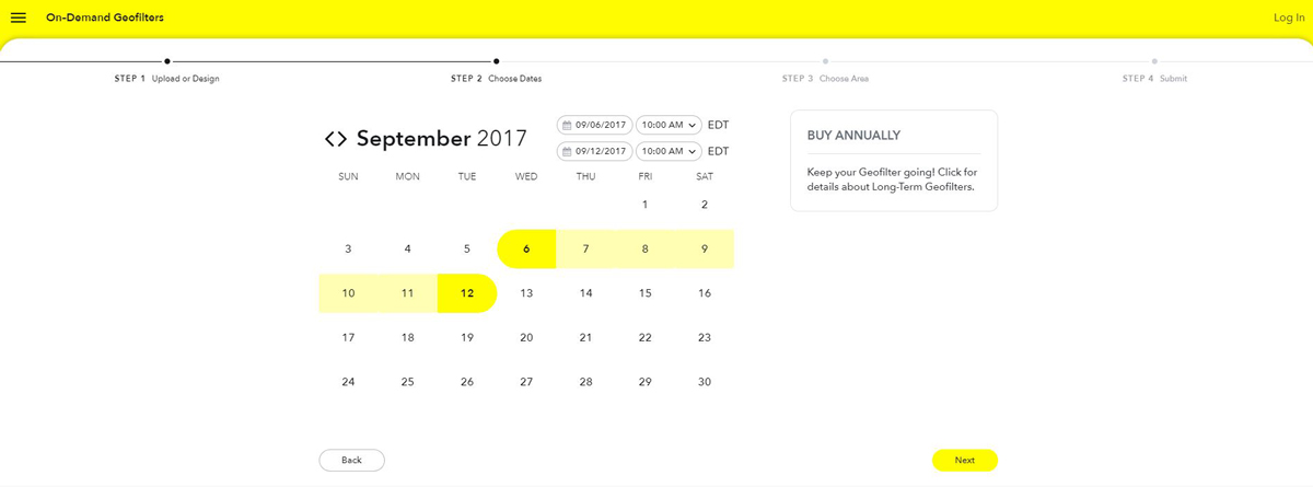 Snapchat Geofilter Date Range Snapchat Geofilter Date Range
