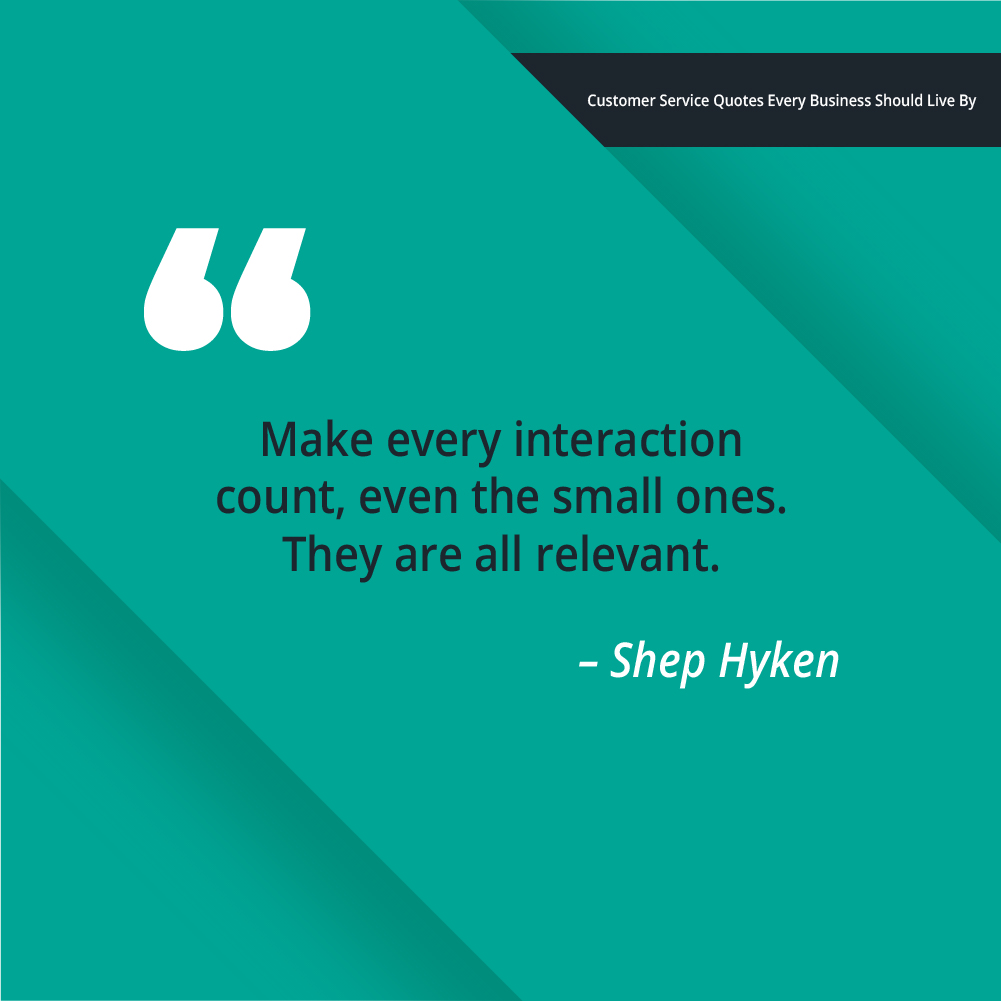 Shep Hyken Customer Service Quote
